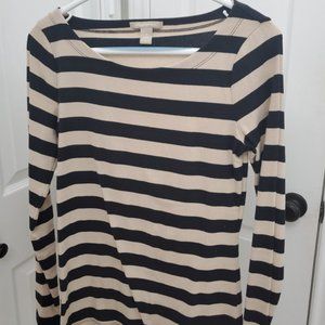 Banana Republic Striped Long Sleeve Top